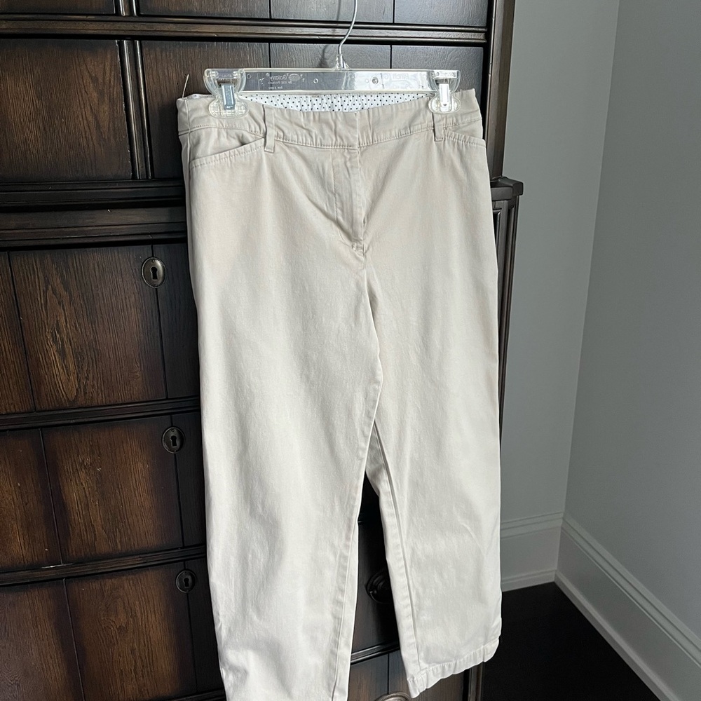 Talbots Perfect Crop Pants in Beige
